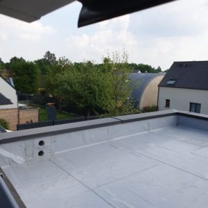 travaux de couverture de toit plat